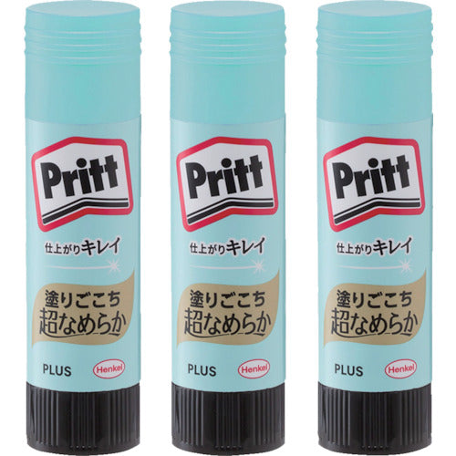 プラス　２９７１９）スティックのり　スムーズプリット　ミディアム　セリース　３本入　NS-722-3P　1 PK