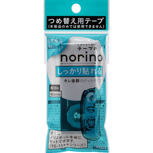 Plus 38908) Norinopod Firmly Sticks 6mm Refill 10m TG-1111R 1 pc