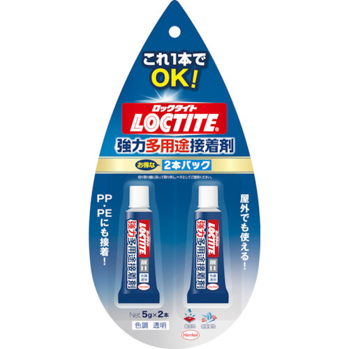 ＬＯＣＴＩＴＥ　多用途接着剤２本パック　１液タイプ　透明　５ｇ　LMS-052　1 PK