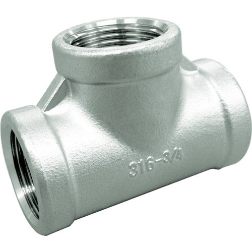 FLOBAL Threaded Pipe Fitting Tee (Stainless Steel 14A) 04115605 Nominal Size (A) 20/Nominal Size (B) 3/4 VT-S14-06 1 pc
