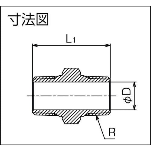 ＦＬＯＢＡＬ　六角ニップル（ＳＣＳ１４Ａ）　０４１１６００２　V6N-S14-02　1 個