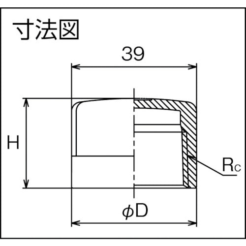 ＦＬＯＢＡＬ　ねじ込み管継手　キャップ（ステンレス１４Ａ）　０４１１６１０１　呼び径（Ａ）６／呼び径（Ｂ）１／８　VC-S14-01　1 個