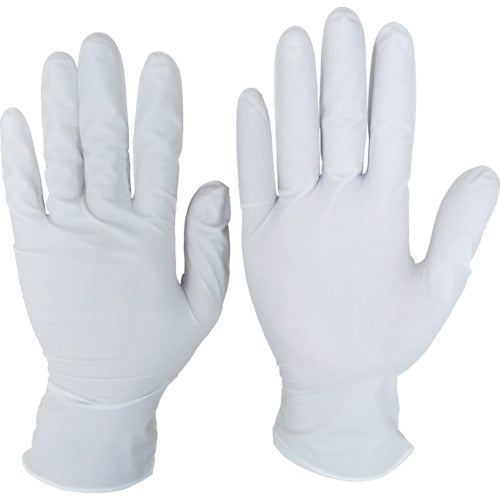 Singer Nitrile Rubber Disposable Gloves Nitrile Disposable No. 100 Powdered Large (100 pieces) NBR0550PW-WBL 1 box