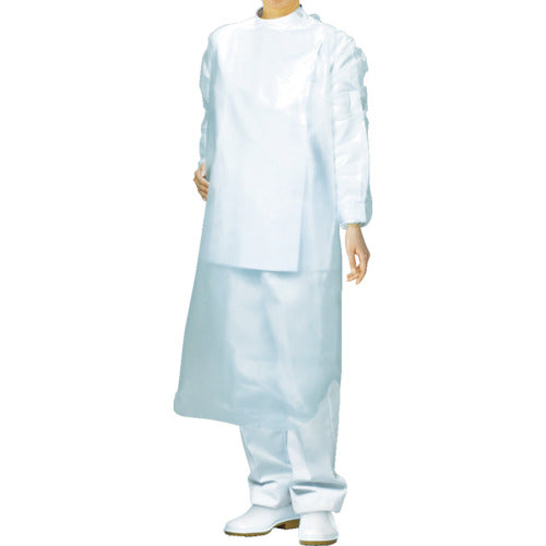 Singer Long Sleeve Apron White (30 pieces) N161-F 1 box