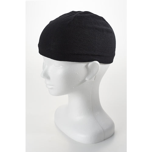 Fukutoku Antibacterial and Deodorizing Helmet Knit Cap, Black, 1817-BLK, 1 pc