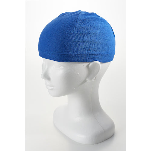 Fukutoku Antibacterial and Deodorizing Helmet Knit Cap Blue 1817-BLU 1 pc