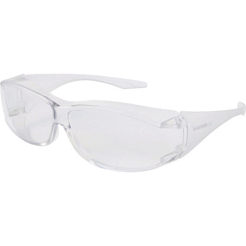 YAMAMOTO Dual-eye safety glasses (fit type) Lens color/Temple color: Clear YX-520 1 pc