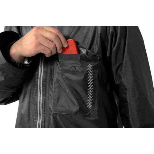Makku Rain Gear, Smoked Silver, Black, LL, AS4000-BK-LL, 1 unit