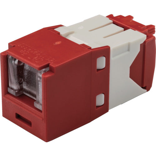 PANDUIT 카테고리 5E 셔터 부착 모듈러 잭 레드 CJH5E88TGRD 1개