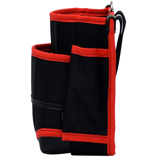 KH Takeru Spirit 2-tiered Waist Pouch Black/Red TK02K-R 1 pc