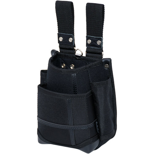 KH Takeru Tamashii 2-tiered waist bag with adjustable belt loop Black/Black TKJ02K-K 1 pc