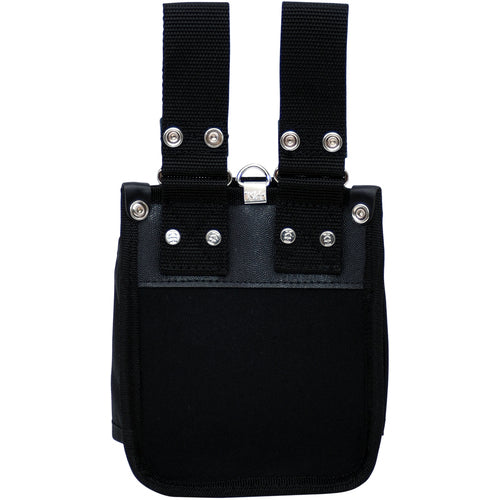 KH Takeru Tamashii 2-tiered waist bag with adjustable belt loop Black/Black TKJ02K-K 1 pc