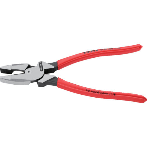 ＫＮＩＰＥＸ　０９１２−２４０（落下防止ツール付き）　架線工事用強力ペンチ　0912-240T　1 丁
