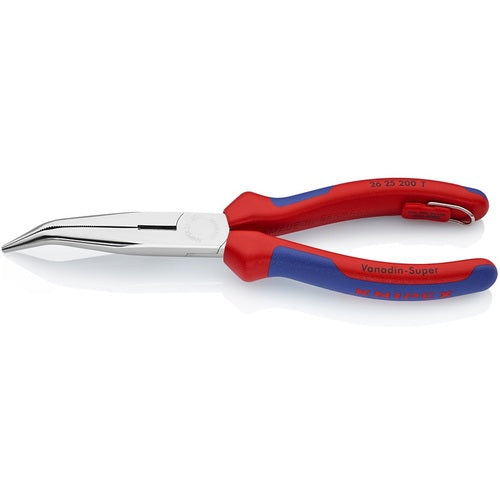 KNIPEX Long Nose Bent Nose Pliers (with drop prevention tool) 200mm 2625-200TBK 1 piece