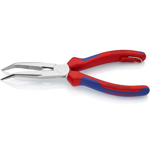 KNIPEX Long Nose Bent Nose Pliers (with drop prevention tool) 200mm 2625-200TBK 1 piece