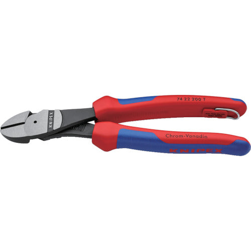 ＫＮＩＰＥＸ　強力型ニッパー　落下防止　１２度　オフセット型　２００ｍｍ　7422-200TBK　1 丁