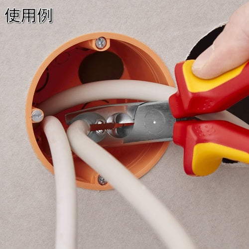 KNIPEX 니퍼 기능 첨부 와이어 스트리퍼(절연 타입) 165 mm 1346-165SB 1 쵸