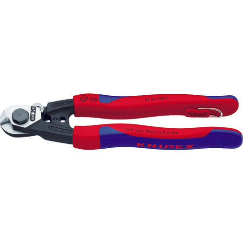 ＫＮＩＰＥＸ　ワイヤーロープカッター　落下防止　１９０ｍｍ　9562-190TBK　1 丁