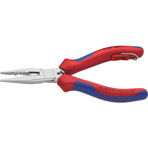 ＫＮＩＰＥＸ　電気技師用ラジオペンチ　落下防止　１６０ｍｍ　1305-160T　1 丁