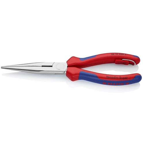 KNIPEX Long Nose Pliers, Drop-Proof, 200mm, 2615-200TBK, 1 Pcs