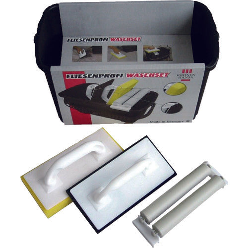 Ｋ／Ｈ　床洗浄セット　バケツ２２Ｌ　黒　ウォッシュフロート・塗布フロート・すすぎ　505570　1 Ｓ