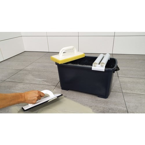 Ｋ／Ｈ　床洗浄セット　バケツ２２Ｌ　黒　ウォッシュフロート・塗布フロート・すすぎ　505570　1 Ｓ