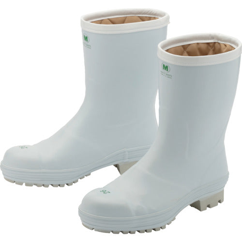 Midori Anzen Anti-Slip Winter Safety Boots for Ice, FBH01, White, 23.0cm, FBH01-W-23.0, 1 pair