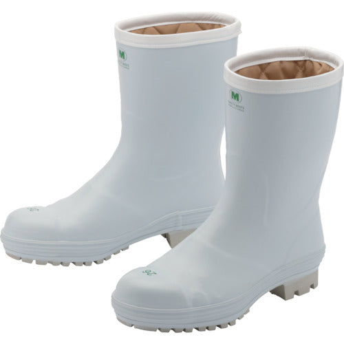 Midori Anzen Anti-Slip Winter Safety Boots for Ice, FBH01, White, 25.0cm, FBH01-W-25.0, 1 pair