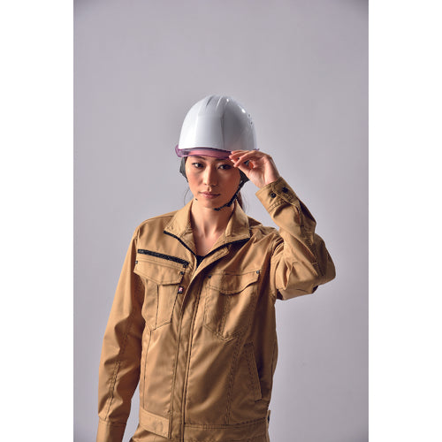 미도리 안전 여성용 헬멧 LSC-11PCLV α 화이트/훈제 LSC-11PCLV-ALPHA-W/S 1개