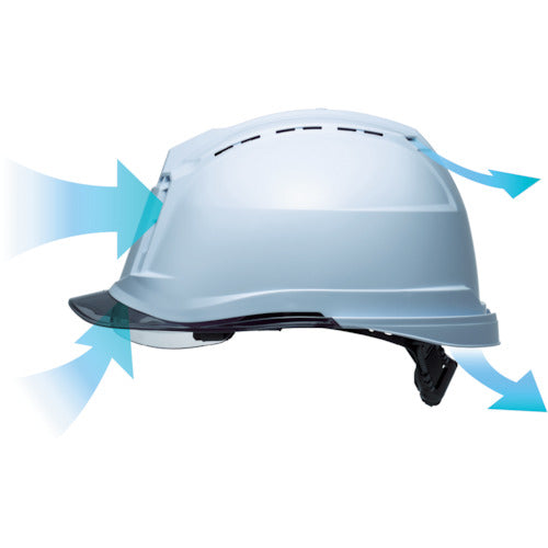 ミドリ安全　ハイスペックモデル（ワイドシールド付）　ＳＣ−１９ＰＣＬＶＳＲＡ３α　ホワイト　SC-19PCLVSRA3-ALPHA-W/BL　1 個