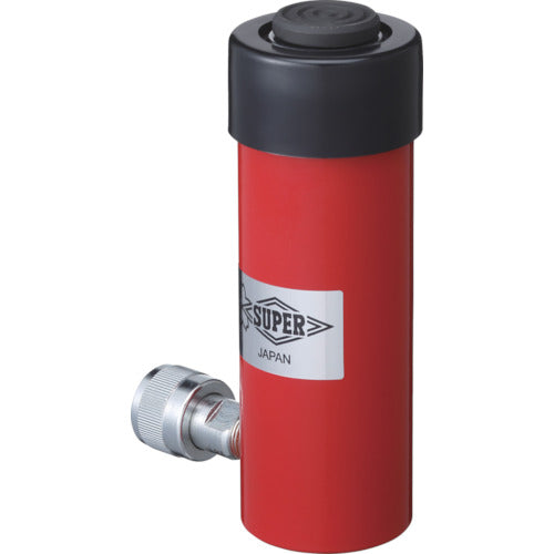 Super pump type hydraulic jack Hydraulic cylinder (single acting) Stroke 25mm Lifting force 100kN HC10S25N 1 unit
