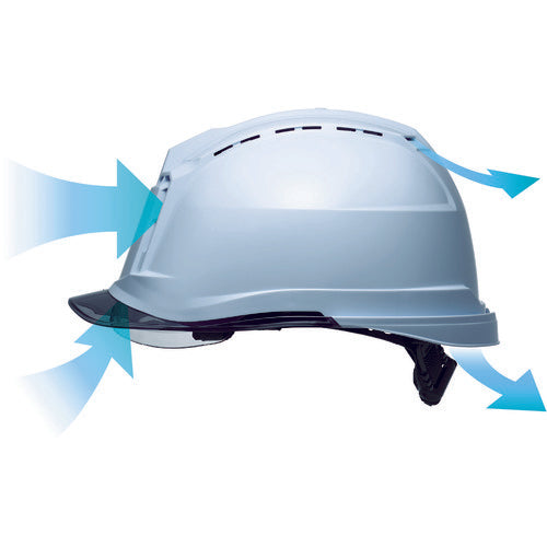 미도리 안전 하이스펙 모델(와이드 실드 부착) SC-19 PCLVSRA3α 블루 SC-19PCLVSRA3-ALPHA-BL/S 1개