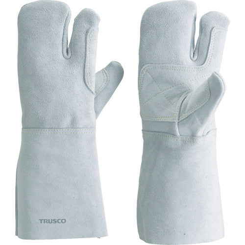 TRUSCO Kevlar(R) Thread Welding Gloves, 3 Fingers, Cotton Lining, KEVY-T3, 1 Pair
