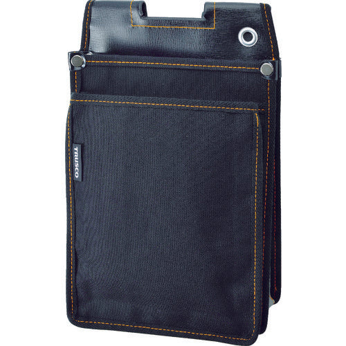 ＴＲＵＳＣＯ　外線工事用電工腰袋　前ポケット付　TDO-L-BK　1 個