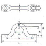 水本　取手　ステンレス　アイストラップ　線径４ｍｍ　ピッチ３１ｍｍ　IS-4　1 個
