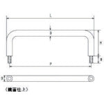 水本　ステンレス　引き取手（おねじ）　線径８ｍｍピッチ１２０ｍｍ　TOB-8-120　1 個