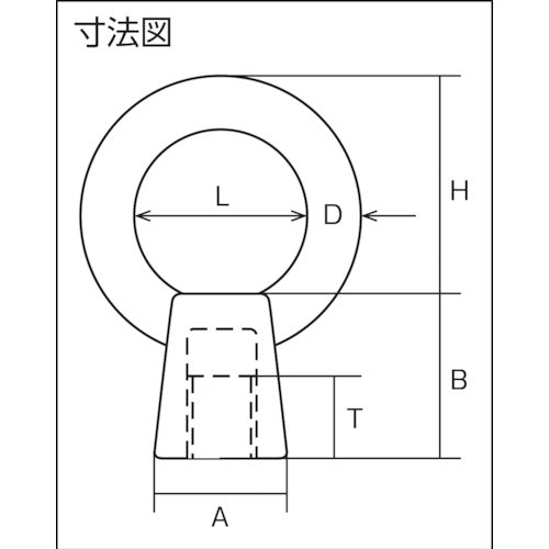 水本　ステンレス　袋アイナット　ミリネジ　捻子径Ｍー６　B-1493　1 個