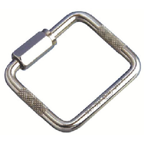 Mizumoto Stainless Steel Square Ring Catch, Wire Diameter 4mm, Length 34mm, B-1979, 1 pc