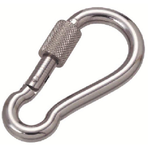 Mizumoto Stainless Steel Snap Hook with Ring NB Type, Wire Diameter 6mm, Length 61mm, B-2273, 1 pc