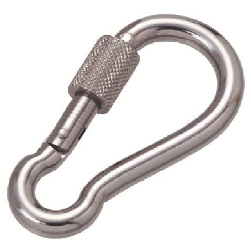 Mizumoto Stainless Steel Snap Hook with Ring NB Type, Wire Diameter 8mm, Length 80mm, B-2274, 1 pc