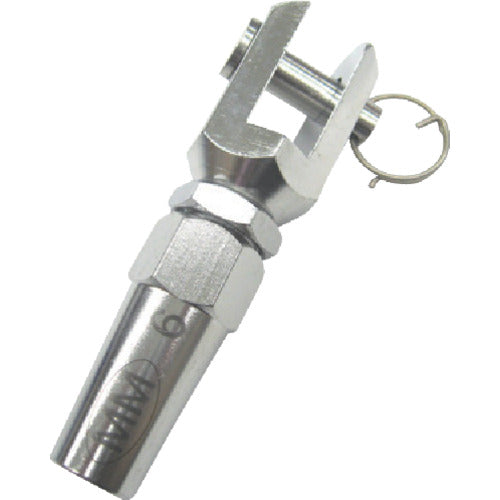 水本　ジョイント　ステンレス　ロックターミナルフォーク　奥行９×幅２４×高さ１３ｍｍ　B-2422　1 個