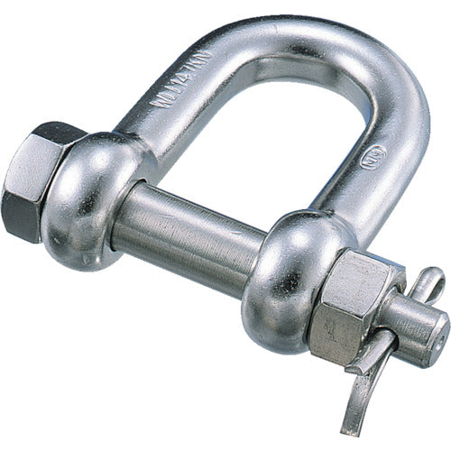 Mizumoto Stainless Steel SBM Shackle, Nominal Size 6mm, Working Load 1.76kN, B-737, 1 pc