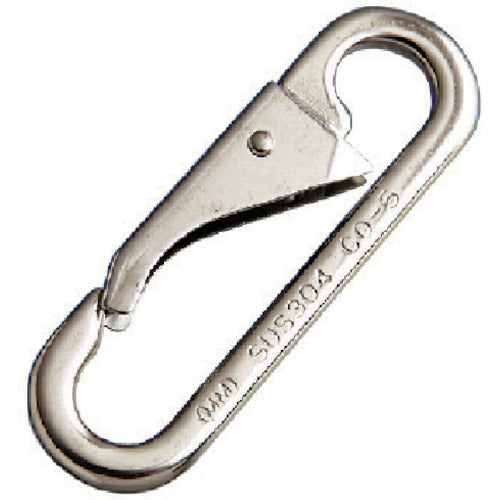Mizumoto Stainless Steel Snap Hook CO Type Length 80mm Load Capacity 0.29kN CO-5 1 pc