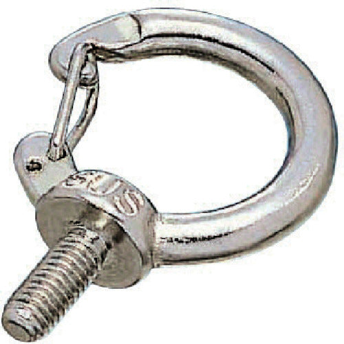 Mizumoto Stainless Steel Hook Eye Bolt Metric Thread Screw Diameter M-6 IBH-6M 1 pc