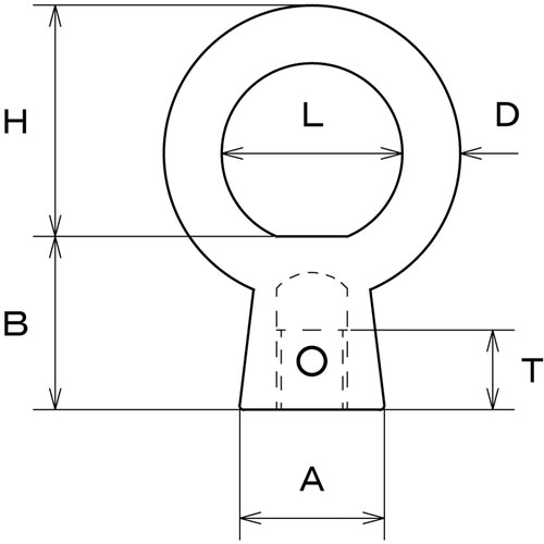 Mizumoto Stainless Steel Enclosure Eye Nut Metric Screw Thread Diameter M-12 INC-12M 1 pc