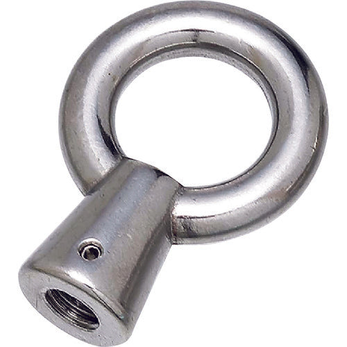 Mizumoto Stainless Steel Eye Nut, Metric Screw, Screw Diameter M-6, INC-6M, 1 Piece