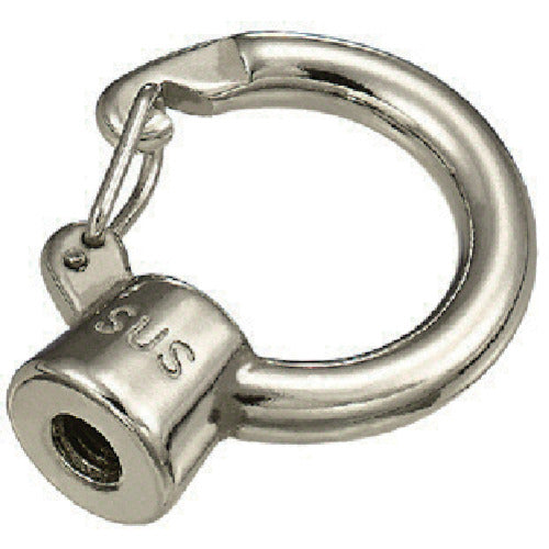 Mizumoto Stainless Steel Hook Eye Nut Metric Screw Thread Diameter M-6 INH-6M 1 pc