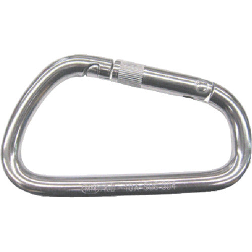 미즈모토 스테인리스 카라비나 D형(환 없음) 선경 10mm 길이 115mm KD-10A 1개