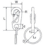 水本　ワイヤクリップ　ステンレス　ミニクリップ　（二重リンク付）　長さ２０ｍｍ　MPW-1　1 個