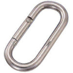 Mizumoto Stainless Steel Petit Carabiner (Standard Type) Wire diameter 4mm Length 38mm P-4 1 pc